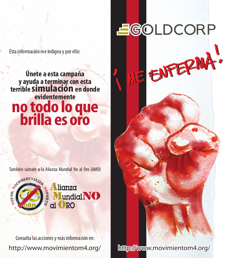 Trípticos ¡GoldCorp Me Enferma!