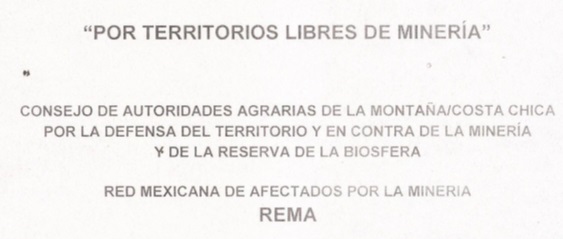 COMUNICADO | Alertan Autoridades agrarias de La Montaña organización frente a la minería